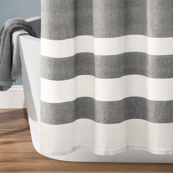 Lush Décor® Cape Cod Stripe Yarn Dyed Cotton Shower Curtain