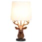 Simple Designs Woodland Rustic Antler Copper Deer Table Lamp - image 3