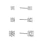 Sunstone 3pc. Sterling Silver & Cubic Zirconia Earring Set - image 1
