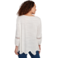 Womens Ruby Rd. Tropical Oasis Slub Knit Lace Trim Blouse - image 2