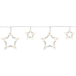10 Count Clear LED Twinkle Star Icicle Christmas Lights  10.25 ft