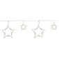 10 Count Clear LED Twinkle Star Icicle Christmas Lights  10.25 ft - image 1