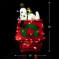 Northlight Lighted Snoopy on Dog House Outdoor Christmas Décor - image 5
