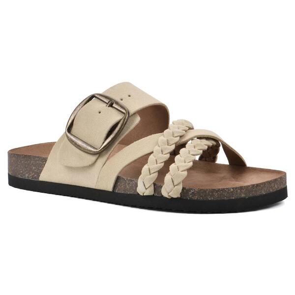 Womens White Mountain Healing Footbed Slide Sandals - image 