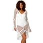 Womens Havana Hi Low Crochet Coverup Dress - image 1