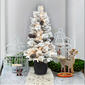 Puleo International 3.5 ft. Pre-Lit Flocked Rattan Christmas Tree - image 3
