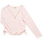 Girls (7-16) Dream Girl Side Cinch Top w/ Heart Lock/Key Necklace - image 1