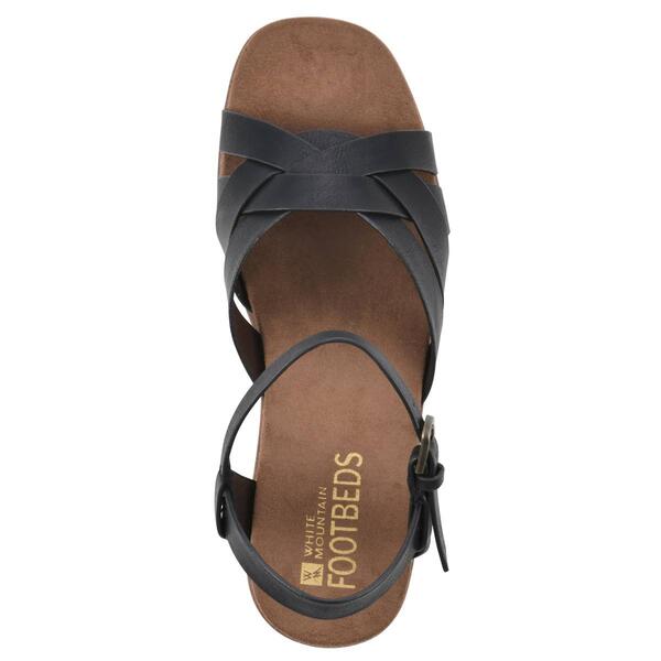 Womens White Mountain Jezebel Strappy Slingback Sandals