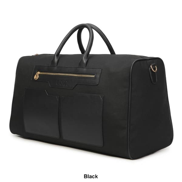 Badgley Mischka Juliet Canvas Weekender Duffel Travel Bag