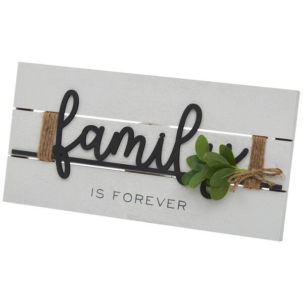 Family Plaque with Greenery - image 