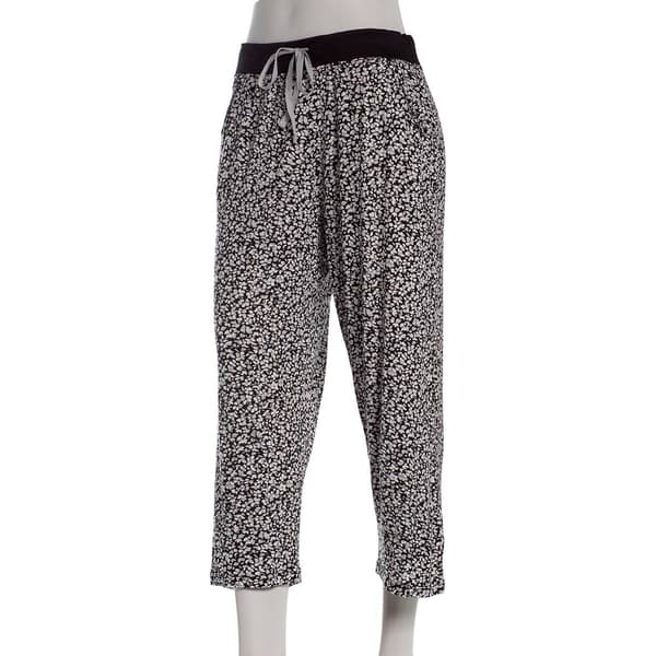Womens Rene Rofe(R) Ditsy Floral Capri Pajama Pants - image 
