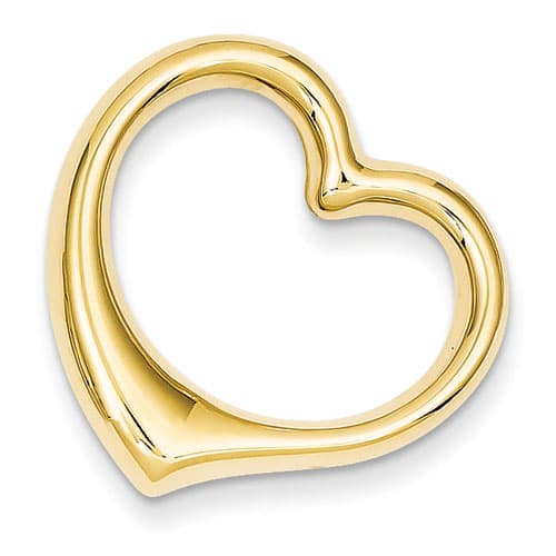Gold Classics&#40;tm&#41; 14kt. Hollow Heart Slide Pendant - image 