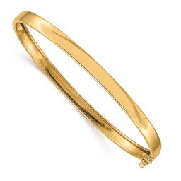 Gold Classics(tm) 14kt. Gold Flexible Hinged Bangle Bracelet