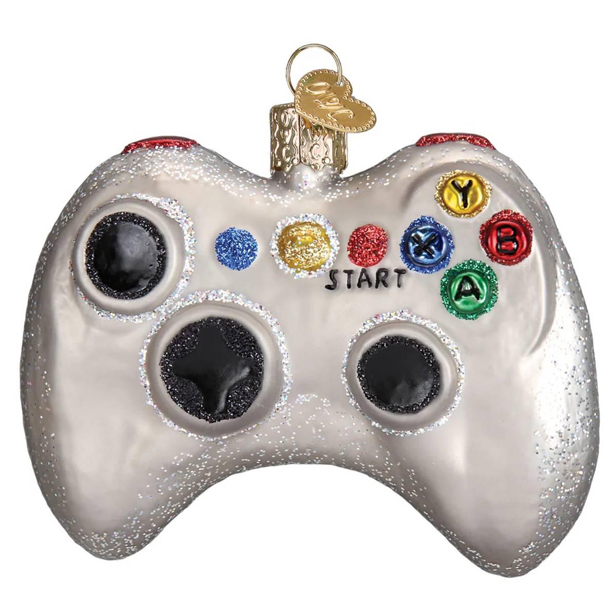 Old World Christmas Video Game Controller Glass Ornament