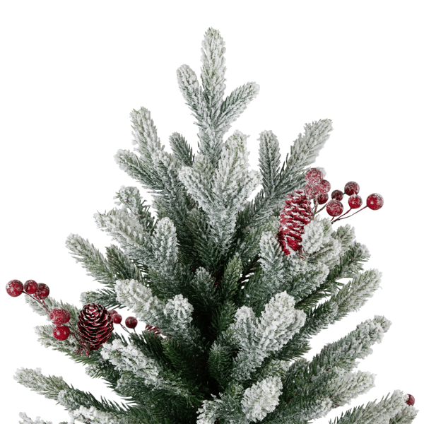 Northlight Real Touch™ 25in. Potted Flocked Fir Christmas Tree