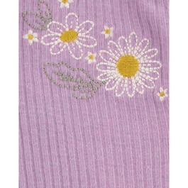 Baby Girl &#40;NB-9M&#41; Carter&#8217;s&#174; Embroidered Flowers Ribbed Footie