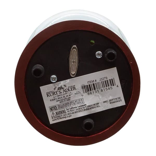 Kurt Adler Wind Up Musical Cardinals Water Globe