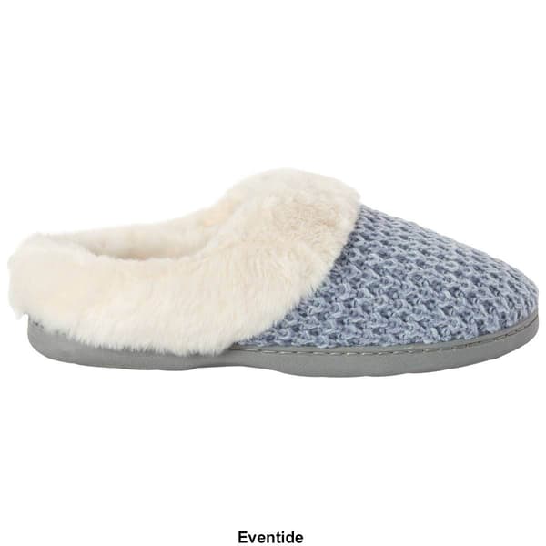 Womens Dearfoams&#174; Claire Textured Knit Clog Slippers