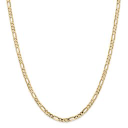 Gold Classics(tm) 4mm. 14k Concave Open Figaro Chain Necklace