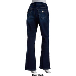 Womens Royalty Premium Bootcut Jeans w/Faux Back Pocket Flap