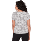 Womens Emaline Key Items Short Sleeve Scroll Medallion Blouse - image 1