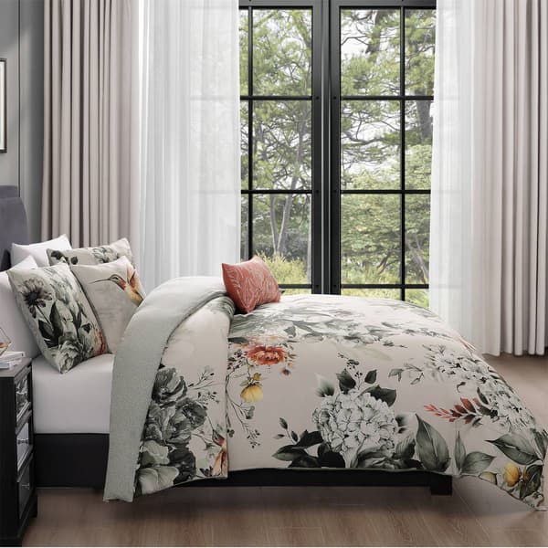 Bebejan® Vintage Bloom Cotton 5pc. Reversible Comforter Set