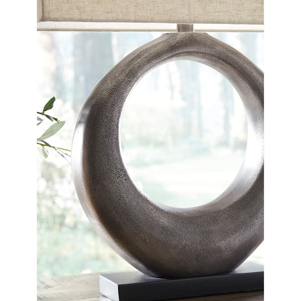 Signature Design by Ashley Antique Silver Table Lamp