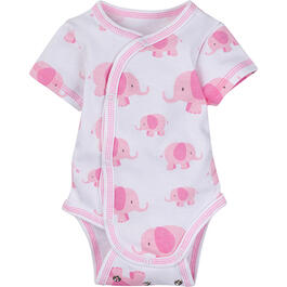 Baby Girl &#40;NB&#41; MiracleWear Pink Elephant Bodysuit