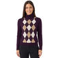 Womens Nautica Long Sleeve Argyle Turtleneck Sweater - image 1