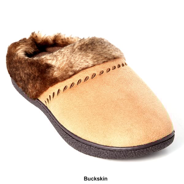 Womens Isotoner Microsuede Hoodback Slip On Slippers