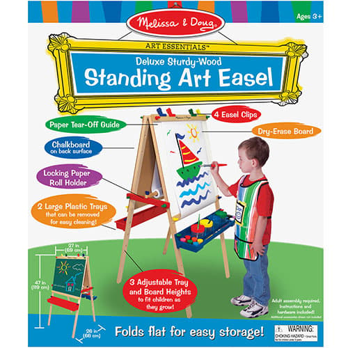 Melissa &amp; Doug® Deluxe Wooden Standing Art Easel