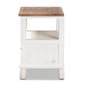 Baxton Studio Glynn Farmhouse Weathered Two-Tone Nightstand - image 4