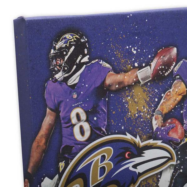 Open Road Ravens Splash Canvas Wall Decor