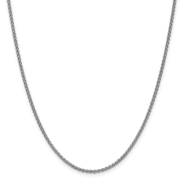 Gold Classics&#40;tm&#41; 2mm. 14k White Gold Spiga Chain Necklace - image 
