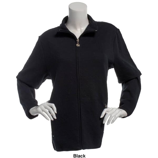Plus Size Hasting & Smith Solid Quilted Zip Jacket