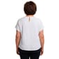 Plus Size Cocomo Short Sleeve Coastal Sea Scene Airflow Blouse - image 2