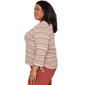 Plus Size Alfred Dunner Spice Market Splice Stripe Ruched Blouse - image 4