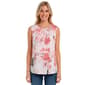 Womens Calvin Klein Sleeveless Pleat Neck Floral Blouse - image 1