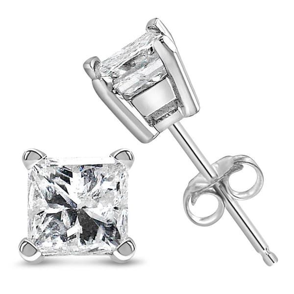 Haus of Brilliance 1/4ctw. Lab Grown Diamond Square Stud Earrings