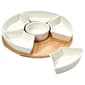 Famous Brand  7pc. Ceramic Serving Platter with Bamboo - image 1