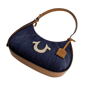 True Religion Metal Horseshoe Denim Hobo Bag - image 5
