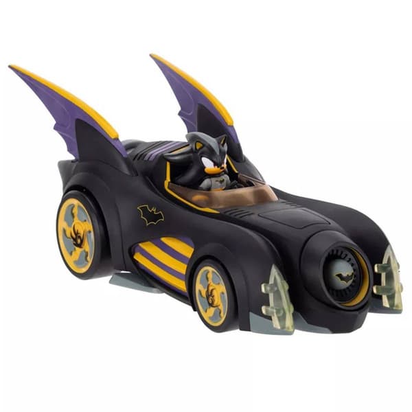 DC X Sonic the Hedgehog 2.5" Shadow Batman + Batmobile