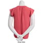 Womens Adrianna Papell Solid Short Flutter Sleeve Airflow Blouse - image 2