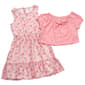 Girls (7-16) Sweet Butterfly Pointelle Cardigan w/ Paisley Dress - image 2