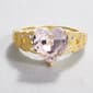 Ashley Cooper(tm) Gold-Tone Pink Heart CZ Ring - image 1