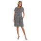 Womens Connected Apparel Short Sleeve Print ITY Dress w/Pockets - image 1