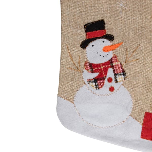 Northlight Seasonal 19in. Let it Snow Snowman Christmas Stocking