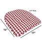 Sweet Home Collection Checkered Memory Foam Chair Pad - image 4