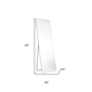 HomeRoots 63in. Gold Freestanding & Wall Mount Framed Full Mirror - image 3