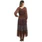 Womens Figueroa & Flower Long Sleeve Twin Paisley Tier Maxi Dress - image 2